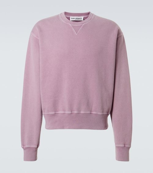 Base cotton fleece sweatshirt