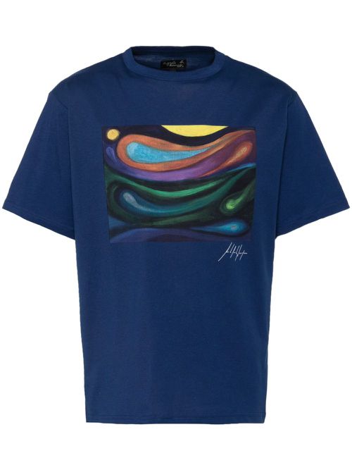Graphic-print T-shirt - Blue