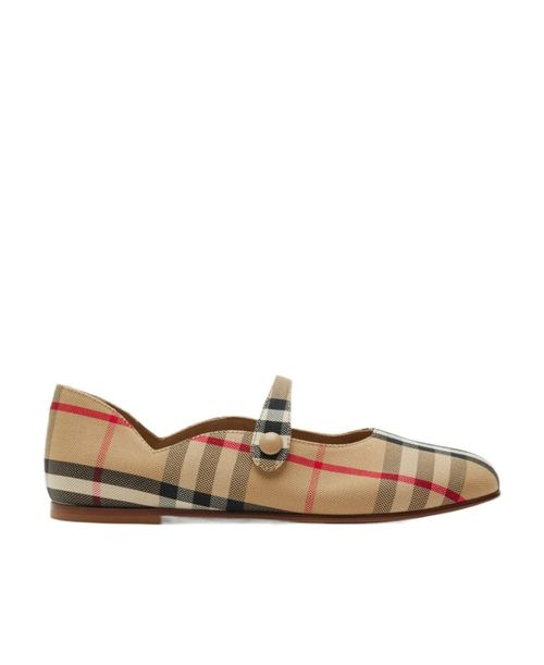 Kids Checked Mary Jane Flats