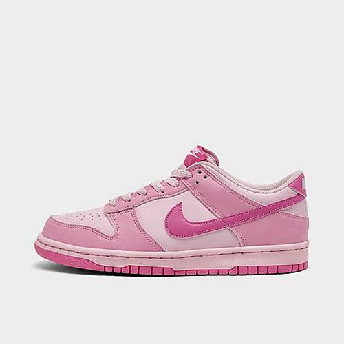 Big Kids Dunk Low Casual Shoes in Pink Rise/Pink Foam/White