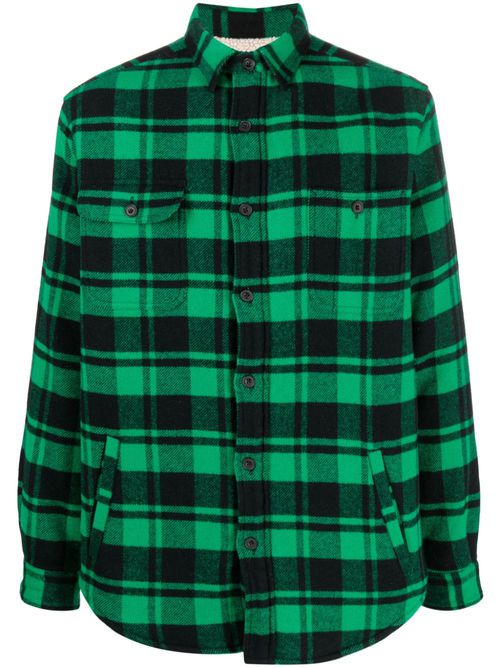 Flannel checked shirt - Green
