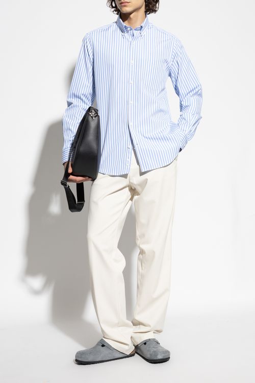 Trousers With Slightly Tapered Legs, Men's, Cream