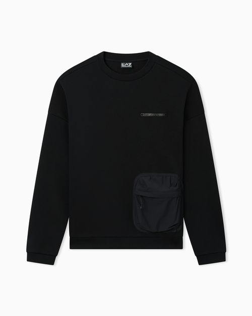 Cotton-blend sweatshirt