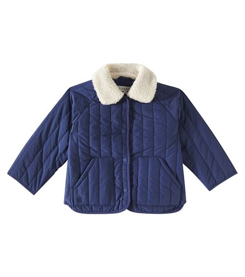 Liewood Giro faux shearling-trimmed quilted jacket