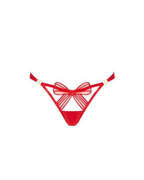 Bluebella Annabel Open-Back Panties Red