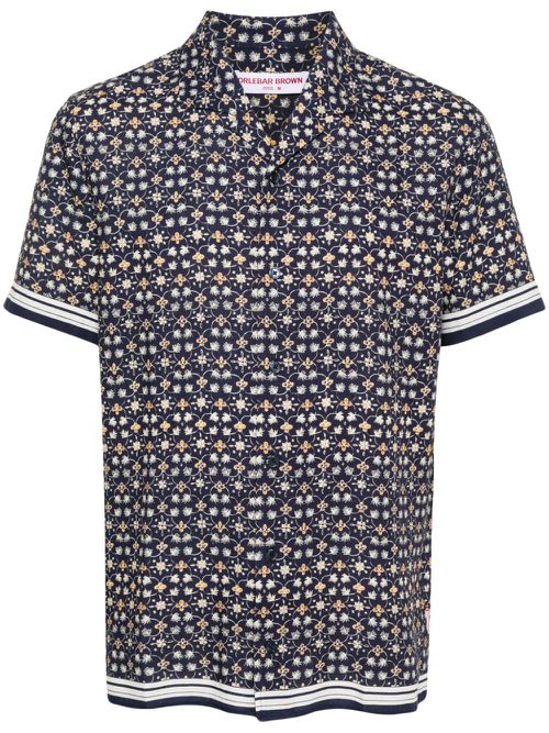 Hibbert floral-print shirt - Blue