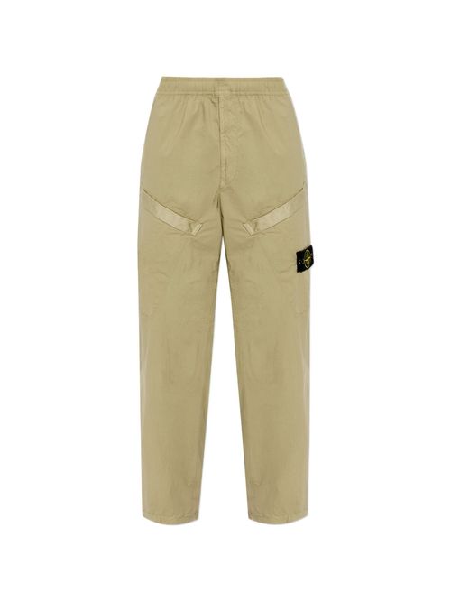 Stone Compass-Patch Cargo Pants for Men