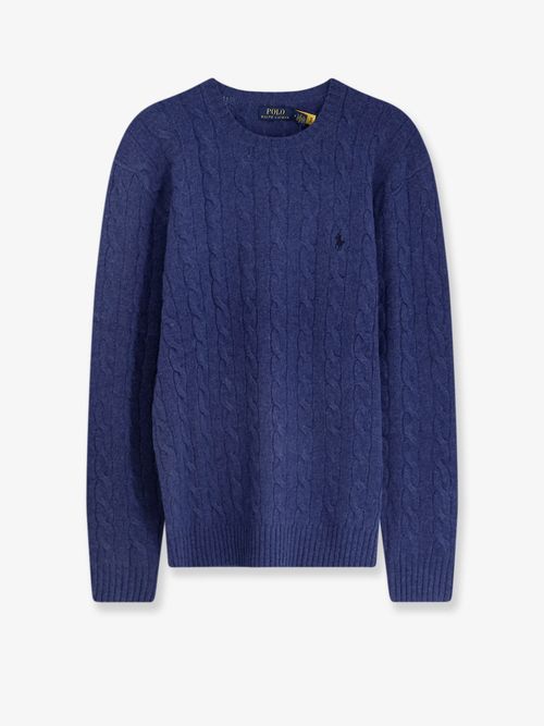 Wool and Cashmere Blend Sweater — Blue