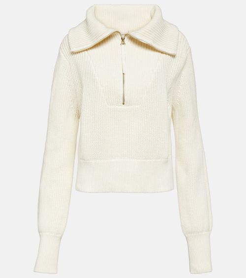 Varley Mentone cotton half-zip sweater