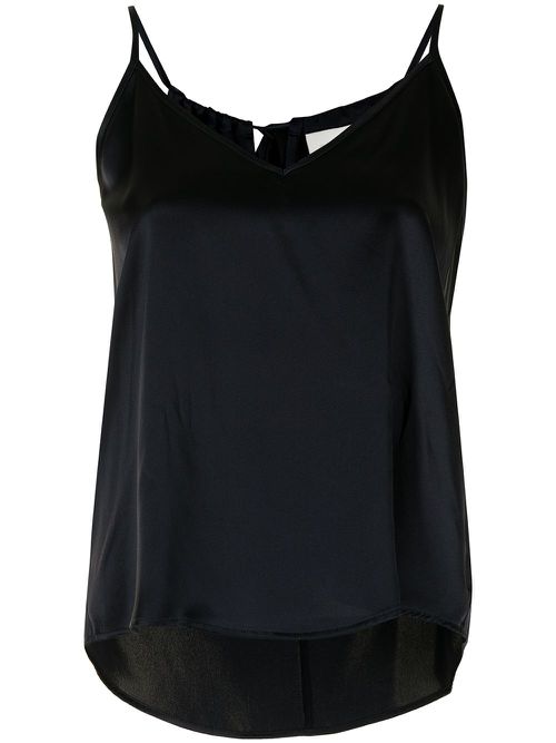 Silk camisole and short set - Blue
