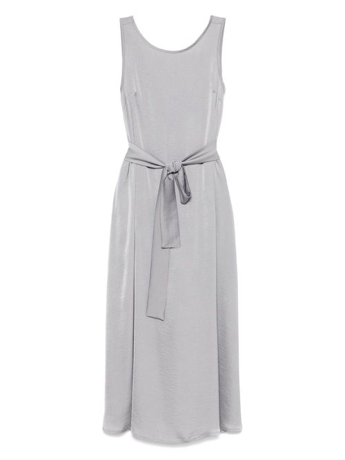 Satin midi dress - Grey