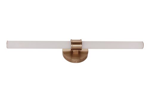 Satin Brass LED Bathroom Vanity Light from the Alina Collection