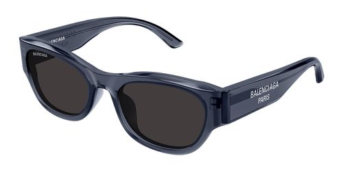 Balenciaga BB0389SK Asian Fit 003 Men's Sunglasses Grey Size 55