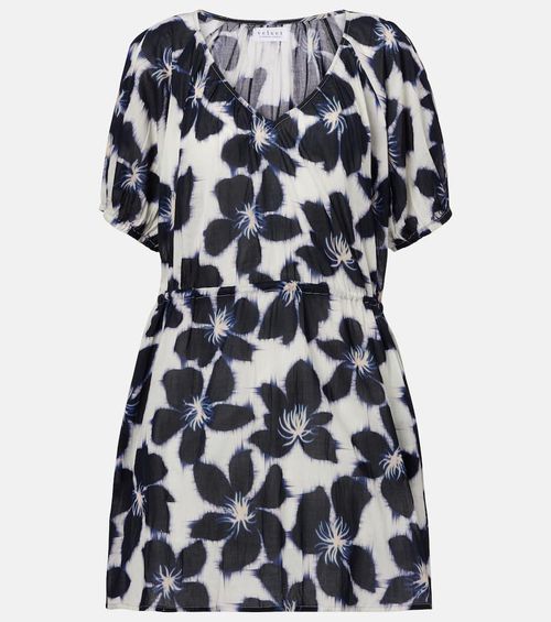 Hazel floral cotton voile minidress
