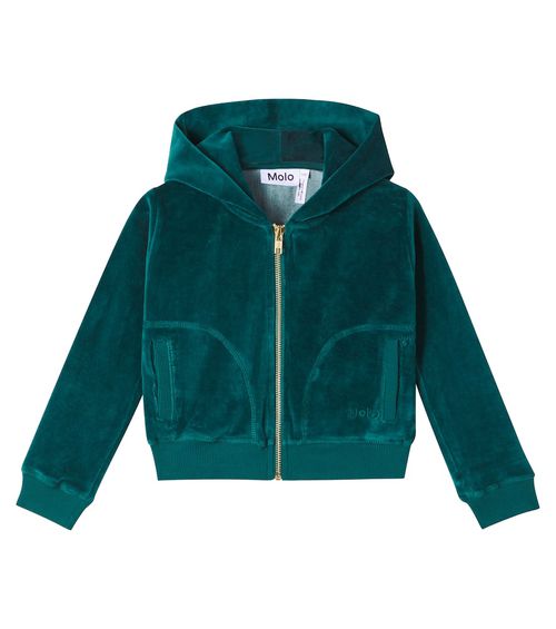 Madeleine cotton-blend velveteen hoodie