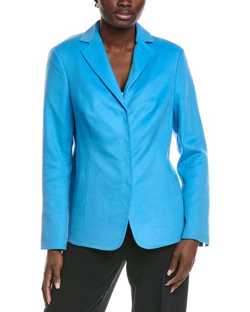 Savino Leather-Trim Cashmere Jacket