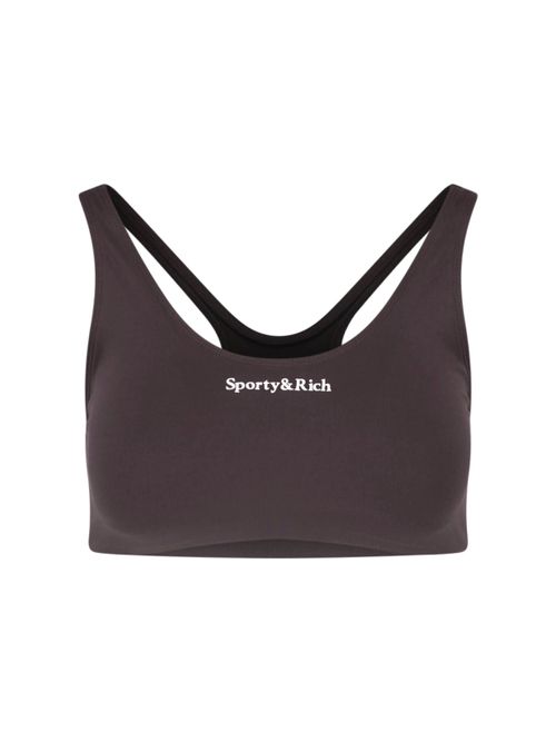 Sporty Ribbed Stretch Bralette Top