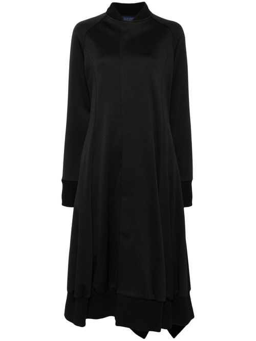 Asymmetric midi dress - Black