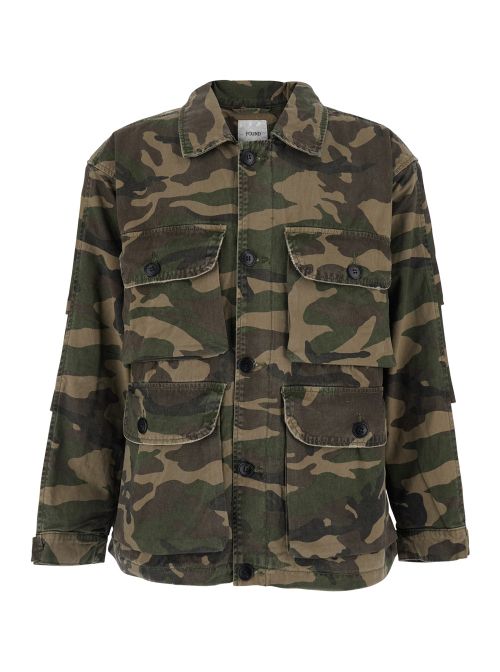 Camouflage Cotton Jacket — Green