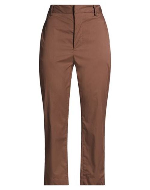 Woman Pants Dark brown Size 2 Cotton, Polyester, Elastane