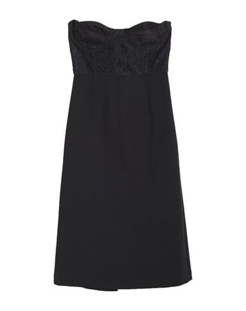 Woman Mini dress Black Size 6 Viscose, Polyamide, Elastane