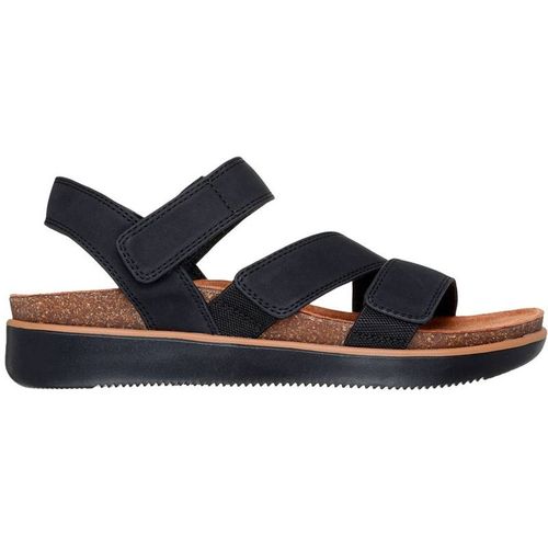 Debenhams Lifted Comfort Adjustable Open Toe Sandal Black