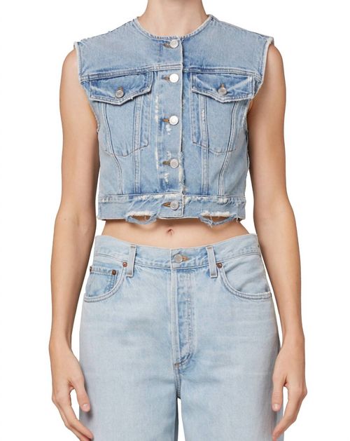 Women's Leo Vest In Fray