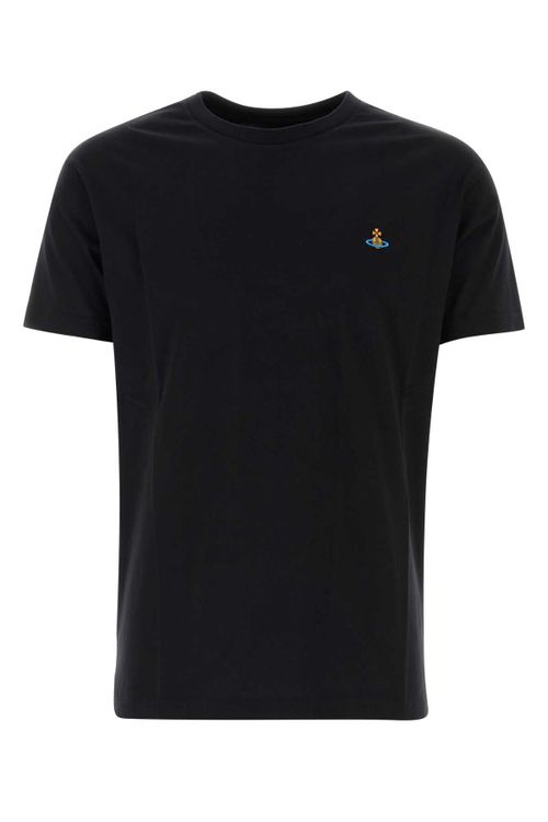 Multicolor Orb Embroidered T-Shirt — Black