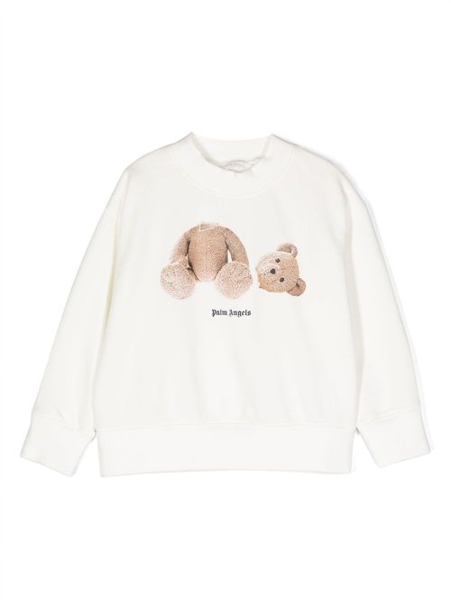 Slogan-print cotton sweatshirt - White
