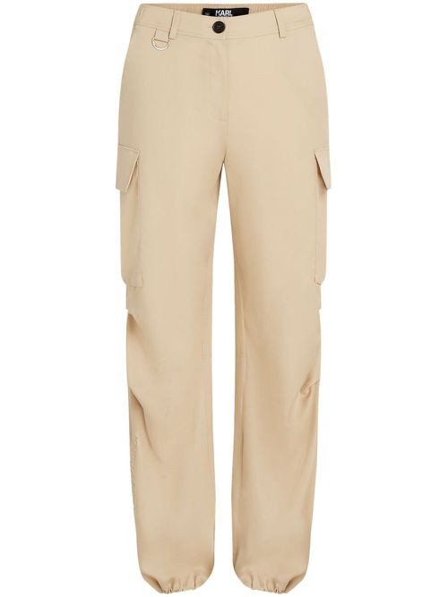 Straight-leg cargo trousers - Neutrals