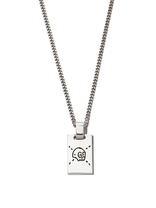 Ghost pendant necklace - Silver