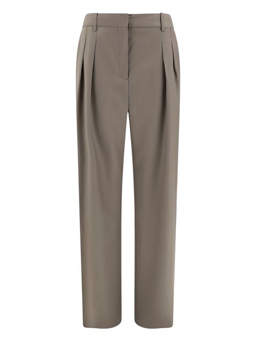 Wool trousers - Brown