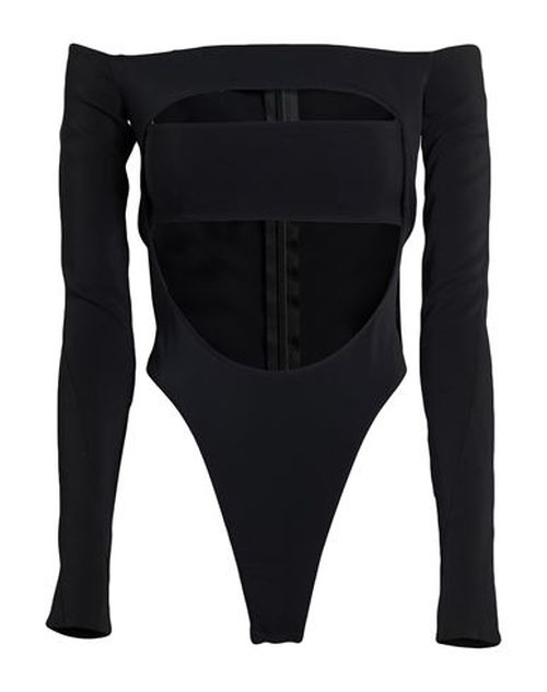 Woman Bodysuit Black Size 10 Viscose, Elastane