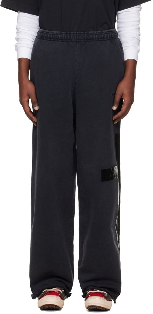 Black Taped Sweatpants
