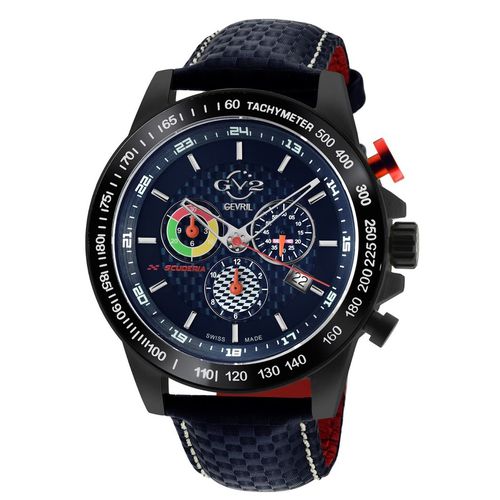Scuderia Chronograph Tachymeter Blue Dial Mens Watch 9924