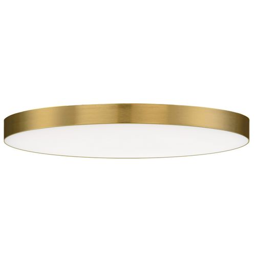 Satin Brass LED Flush Mount from the Trim Collection