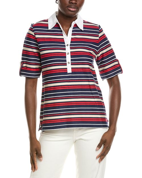 Elbow Roll Cuff Polo Shirt