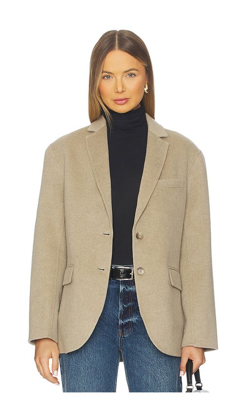 ANINE BING Quinn Blazer in Oatmeal Melange. XS also in L, M
