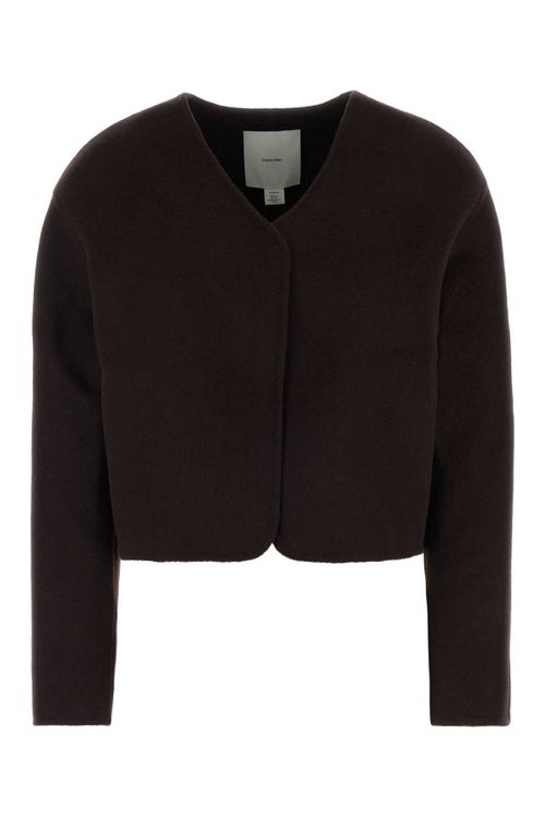 Wool Blazer — Brown