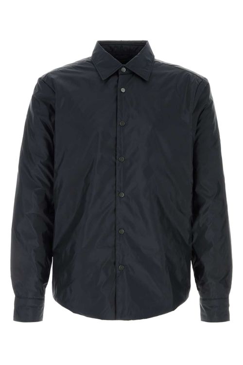 Padded Polyester Shirt — Navy