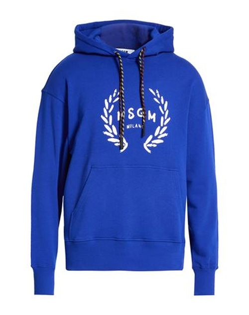 Man Sweatshirt Bright blue Size S Cotton