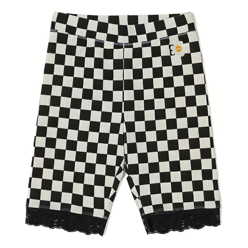 (WMNS) Oversized Floral Legging Shorts 'Black'