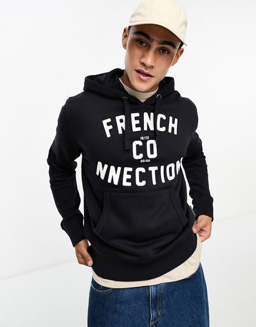 Logo hoodie in navy