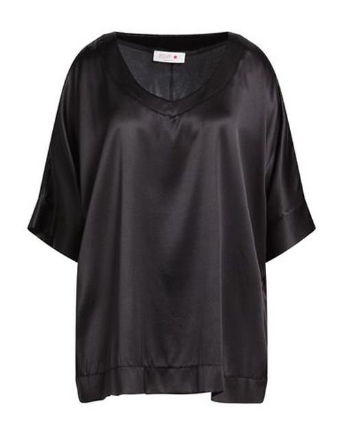 Woman Top Black Size 16 Silk, Elastane