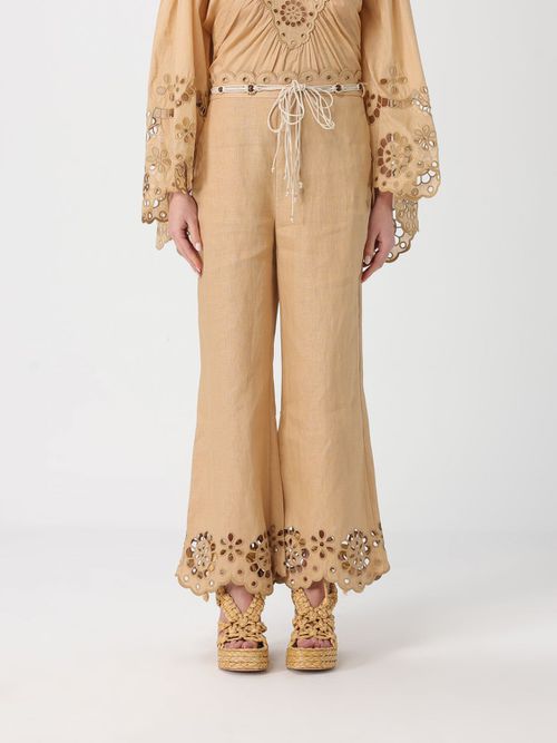 Pants Woman color Beige