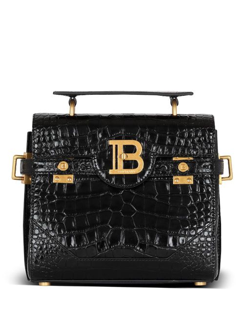 B-Buzz 23 crocodile-embossed tote bag - Black