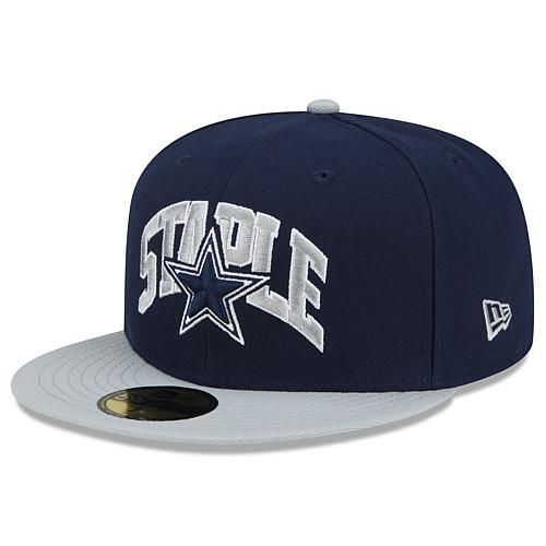 Men's New Era Navy/Gray Dallas Cowboys NFL x Staple Collection 59FIFTY Fitted Hat