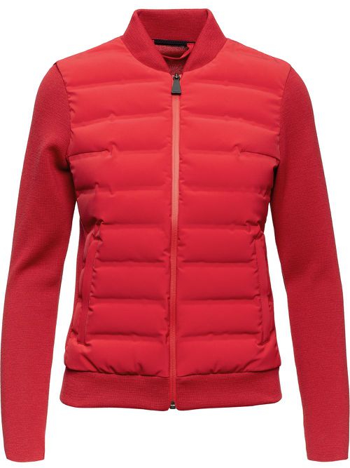 Dale of Aspen panelled knitted jacket - Red