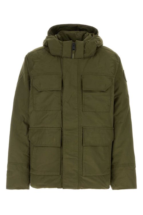 Army Green Cotton Blend Maitland Down Jacket