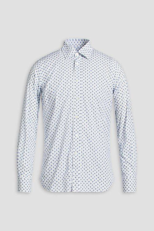 Floral-print cotton-poplin shirt - White - M
